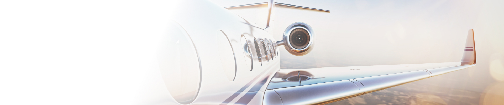 White aircraft on air